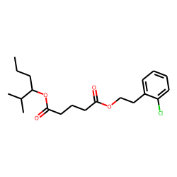 Glutaric acid, 2-(2-chlorophenyl)ethyl 2-methylhex-3-yl ester