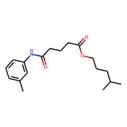 Glutaric acid, monoamide, N-(3-methylphenyl)-, isohexyl ester