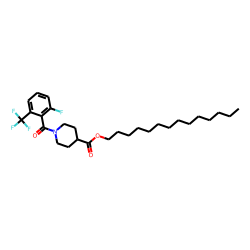 Isonipecotic acid, N-(2-fluoro-6-trifluoromethylbenzoyl)-, tetradecyl ester