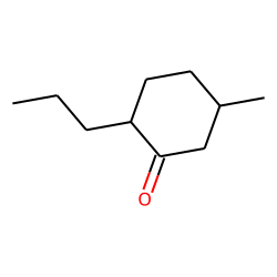 Cyclohexanone, 5-methyl-2-propyl, trans