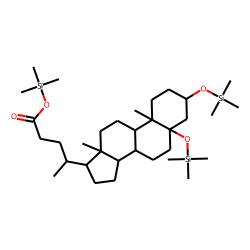 3«alpha»,5«beta»-dihydroxy-5«beta»-cholan-24-oic acid, TMS
