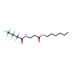 .beta.-Alanine, N-heptafluorobutyryl-, hexyl ester