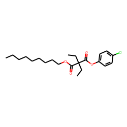 Diethylmalonic acid, 4-chlorophenyl nonyl ester