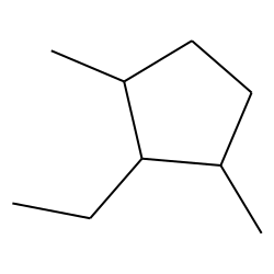 1-trans-3-dimethyl-trans-2-ethylcyclopentane