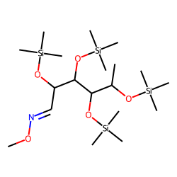 D-(-)-Rhamnose, tetrakis(trimethylsilyl) ether, methyloxime (anti)