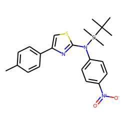 4-Nitro-N-(4-p-tolyl-thiazol-2-yl)-benzeneamine, N-tert.-butyldimethylsilyl-