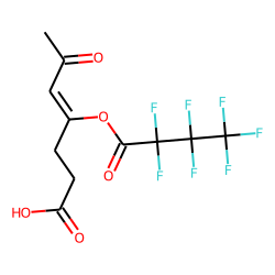 4-Hydroxy-6-oxohept-4-enoic acid, heptafluorobutyrate