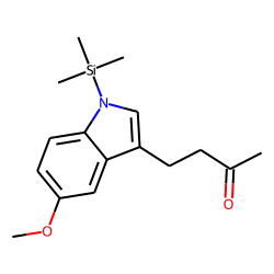 Indole, 3-(3-oxobutyl), 5-methoxy, TMS