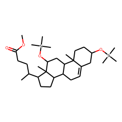 5-Cholenoic acid, 3-«beta»,12-«alpha»-dihydroxy, methyl ester, TMS