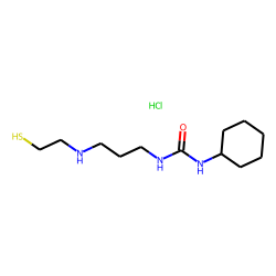 Urea, 1-cyclohexyl-3-[3-[2-mercaptoethyl)amino]propyl]-, hydrochloride