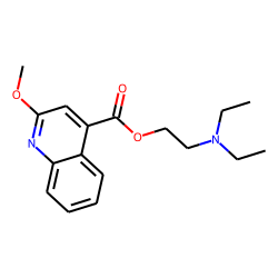 Quinoline-4-carboxylic acid, 2-methoxy, 2-(diethylaminoethyl)amide