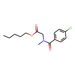 Sarcosine, N-(4-chlorobenzoyl)-, pentyl ester