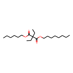 Diethylmalonic acid, hexyl octyl ester