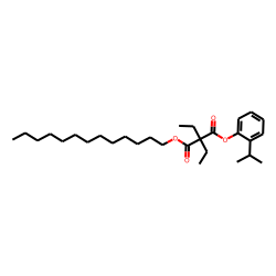 Diethylmalonic acid, 2-isopropylphenyl tridecyl ester