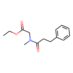 Sarcosine, N-(3-phenylpropionyl)-, ethyl ester