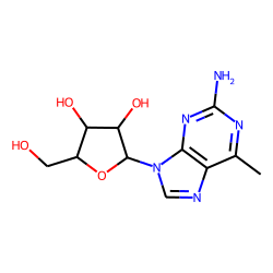 9H-purine, 2-amino-6-methyl-9-beta-d-ribofuranosyl-