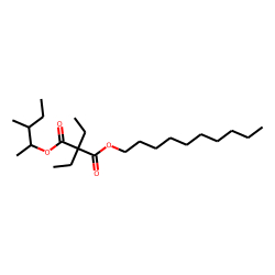 Diethylmalonic acid, decyl 3-methylpent-2-yl ester
