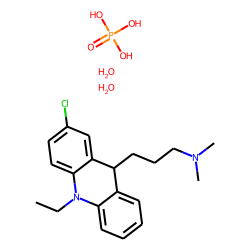 Acridan, 2-chloro-9-(3-dimethylaminopropyl)-10-ethyl-, phosphate (1 to 1),dihydrate
