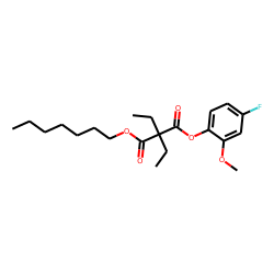 Diethylmalonic acid, 4-fluoro-2-methoxyphenyl heptyl ester