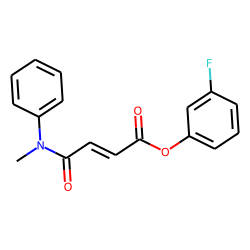 Fumaric acid, monoamide, N-methyl-N-phenyl-, 3-fluorophenyl ester