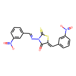 Rhodanine, 5-m-nitrobenzylidene-3-m-nitrobenzylideneamino-