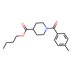 Isonipecotic acid, N-(4-methylbenzoyl)-, butyl ester