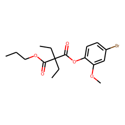 Diethylmalonic acid, 4-bromo-2-methoxyphenyl propyl ester