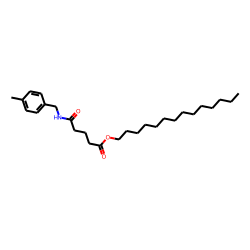 Glutaric acid, monoamide, N-(4-methylbenzyl)-, tetradecyl ester