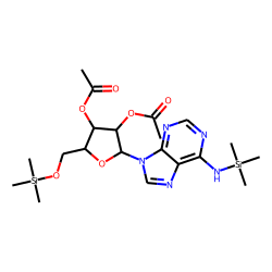 2',3'-Di-O-acetyladenosine, N-trimethylsilyl-, trimethylsilyl ether