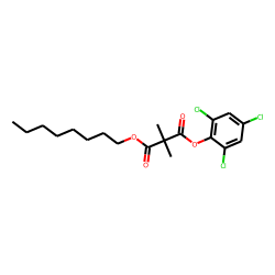 Dimethylmalonic acid, octyl 2,4,6-trichlorophenyl ester