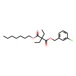 Diethylmalonic acid, 3-chlorobenzyl heptyl ester