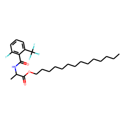 D-Alanine, N-(2-fluoro-6-trifluoromethylbenzoyl)-, tetradecyl ester