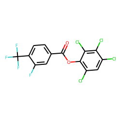 3-Fluoro-4-trifluoromethylbenzoic acid, 2,3,4,6-tetrachlorophenyl ester