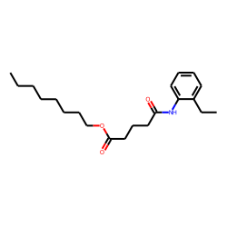Glutaric acid, monoamide, N-(2-ethylphenyl)-, octyl ester