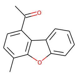 1-acetyl-4-methyl dibenzofuran