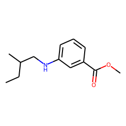 Benzoic acid, 3-(2-methylbutyl)amino-, methyl ester