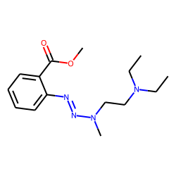 Benzoic acid, 2-{3-[2-(diethylamino)ethyl]-3-methyltriazeno}-, methyl ester
