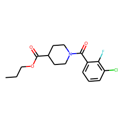 Isonipecotic acid, N-(2-fluoro-3-chlorobenzoyl)-, propyl ester