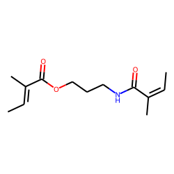 3-((E)-2-Methylbut-2-enamido)propyl (E)-2-methylbut-2-enoate