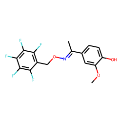 Acetophenone, 4'-hydroxy-3'-methoxy, PFBO # 2