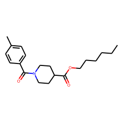 Isonipecotic acid, N-(4-methylbenzoyl)-, hexyl ester