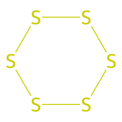 Cyclic hexaatomic sulfur