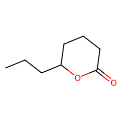 2H-Pyran-2-one, tetrahydro-6-propyl-