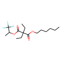 Diethylmalonic acid, hexyl 1,1,1-trifluoroprop-2-yl ester