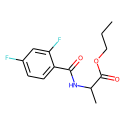 D-Alanine, N-(2,4-difluorobenzoyl)-, propyl ester
