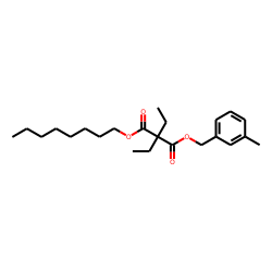 Diethylmalonic acid, 3-methylbenzyl octyl ester