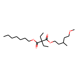 Diethylmalonic acid, heptyl 5-methoxy-3-methylpentyl ester