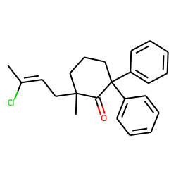 Cyclohexanone, 2-(3-chloro-2-butenyl)-2-methyl-6,6-diphenyl-