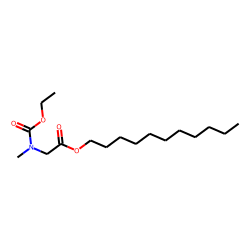 Glycine, N-methyl-N-ethoxycarbonyl-, undecyl ester