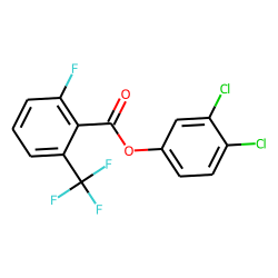 2-Fluoro-6-trifluoromethylbenzoic acid, 3,4-dichlorophenyl ester